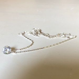 Cubic zirconia pendant necklace